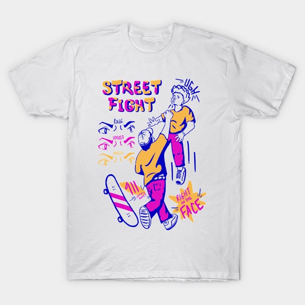 Street Fight T-Shirt by MZNZ